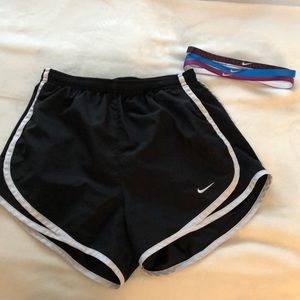 Nike shorts and never worn headbands